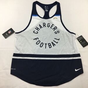 Nike LA Chargers Football Racerback Tank‎ Top Women's Size L NFL SD